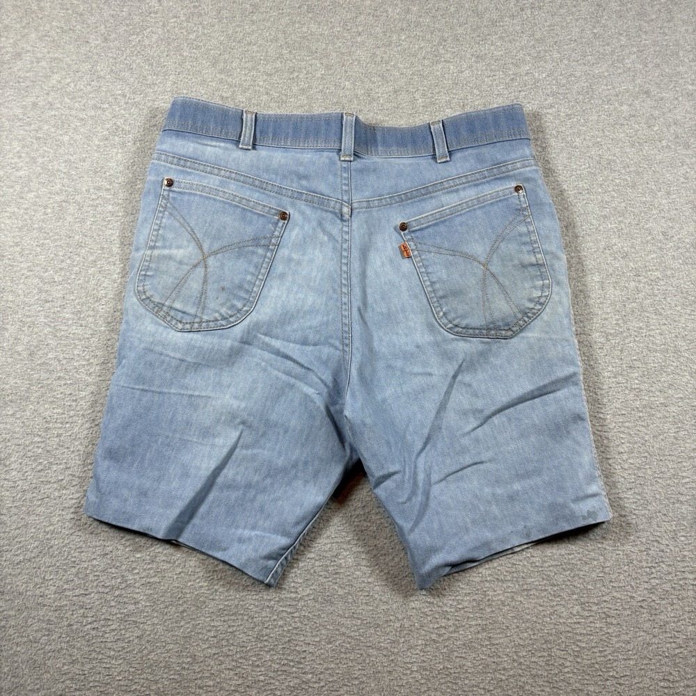 Vintage 80s Levis Orange Tab Shorts Mens 36 Skosh Comfort USA Light Wash Jorts